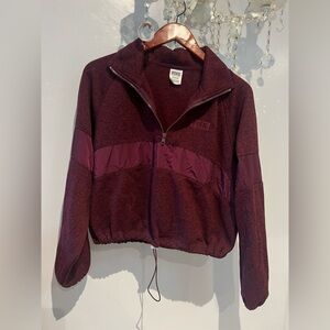 PINK Victoria's Secret Burgundy Bomber Jacket C048